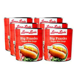Loma Linda - Plant-Based Meat Substitute (96 oz) (Big Franks, 6 Pack)