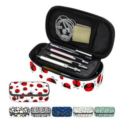 SEGXCFL Ladybug Pencil Case for Girls Boys Cute Large Pencil Pouch Pencil Bags with Zipper for School Office College Back to School Gifts