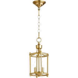 Quorum International Quorum 6822-2-80 Transitional Two Light Entry Pendant from Rossington Collection in Brass - Antique Finish,