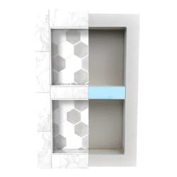 Houseables Shower Niche, Shower Niche Insert Tile Ready, Recessed Bathroom Storage, 12x20 (13x21), In Wall Shelf, Cubby Inserts, Recessed Shampoo Caddy, Inset Shelves, Built In Nook, Soap Organizer Box, Prefab