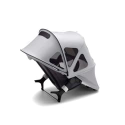 Bugaboo Donkey Breezy Sun Canopy Stroller Accessory with UPF 50+ Sun Protection and Ventilation Panels, Misty Grey