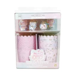Handstand Kitchen Hello Kitty Commemorative 50th Anniversary Cupcake Party Set with Decorative Cupcake Cups and Toppers