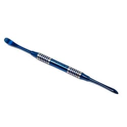 A2Z SCILAB Professional Dental Periosteal Elevator Molt M9, Stainless Steel with Blue Titanium Coated Tips