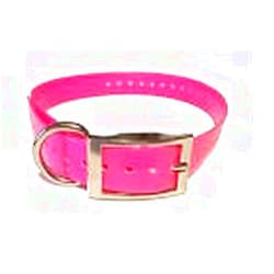 Sparky Pet Co Sparky Pet 1” Neon Pink High Flex Square Buckle Replacement Strap with “D” Ring - Neon Pink