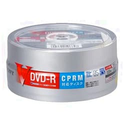 SONY DVD-R Recording CPRM Compatible, 8x, 120 Minutes, 20 Spindle Pack, White Printer Bull, 20DMR12HCPP