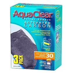 AquaClear 30 Power Filter Replacement Media, Aquarium Filter Media Activated Carbon 3 Pack