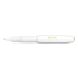 Kaweco CLASSIC SPORT White Gel Ballpoint Pen with 0.7 mm Rollerball Pen Refill for Left-Handed and Right-Handed Users in Classic Design with Ceramic Ball I Gel Roller 13.5 cm