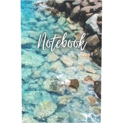Rollason Press Notebook: Beautiful elegant seashore journal with 120 lined pages, perfect for taking notes or composition at work, school and college