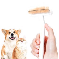 aumuca Pet Deshedding Tools For Short Haired Cats & Dogs, Dematting Deshedding Brush Cats Shedding Tool, Dog Undercoat Brush, Gently and Effectively Remove Loose Hair, Highly Deshedder Grooming Comb