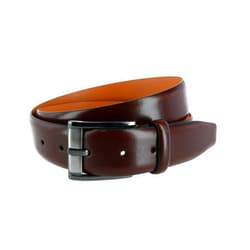 Trafalgar Italian Leather Dress Belt - 1 3/8 inches wide (35mm) - The Cameron
