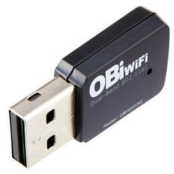 Obihai Technology OBIWIFI5G Obihai OBiWiFi5G 2.4/5GHz Wireless 802.11AC Adapter for OBi200, OBi202, OBi1022, OBi1032, OBi1062 VoIP Phone and Device