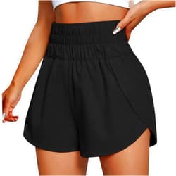 JZANHGAS Linen Shorts for Women,Women's Running Sports Shorts 2024 Summer Waist Quick Drying Fitness Loose Shorts