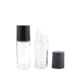 Wresty 30ml/1oz Roll On Glass Bottles,2 Packs Deodorant Bottles Essential Oil Roller Bottles Travel Size Deodorant Containers For Cosmetic Lotion Sunscreen Moisturizer
