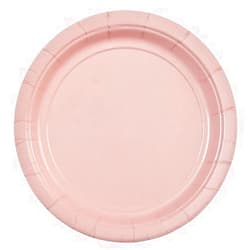 Party Dimensions 24 Count Paper Plate, 7-Inch, Pink