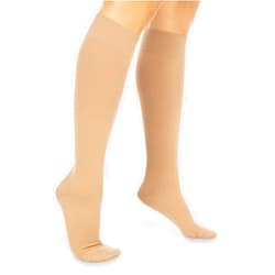 Vive 30-40 mmHg Graduated Compression Socks for Women & Men, Knee-High - Circulation Support Socks for Nurses & Traveling, Long Flights - Ideal for Lymphedema, Post-Surgery, Pregnancy, Varicose Veins