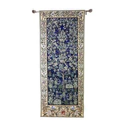 Signare William Morris Blue Tree of Life Wall Hanging Wall Art | 100% Cotton Tapestry (WH-WM-TLBL-2)