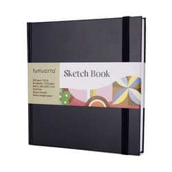 tumuarta Marker Paper Pad Sketchbook, Square 8x8, 64 Sheets/128 Pages, 120 LB, 200 GSM, Acid Free, Hardbound Drawing Pad are Good for Alcohol Markers, Acrylic, Ink, Oil Pastel, Pencil