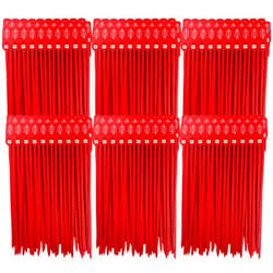 AVG Packaging Supplies Red Plastic Security Seals (16