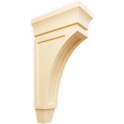 Ekena Millwork CORW05X10X18LUMA Extra Large Lucan Wood Corbels, 5
