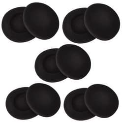 RMISODO 2 Inch Foam Pad EarPad Ear Cover Compatible with Sony Sennheiser Philips Headphone, 5 Pairs, Black
