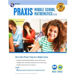 Stephen Reiss,Sandra Rush M.A. PRAXIS Middle School Mathematics (5169) Book + Online (PRAXIS Teacher Certification Test Prep)