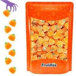 Fruidles Halloween Sour Jelly Pumpkins, Delicious Gummy Candy, Gluten-Free, Fun and Festive Holiday Snacking, Party Favor (Half-Pound)
