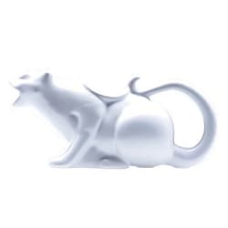 Puking Kitty Gravy Boat | Funny Novelty Cat Gift for Animal Lovers | White Porcelain Sauce Boat