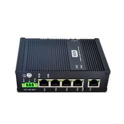 XJCIX POE Industrial Ethernet Switch 5 Port POE Gigabit RJ45 Unmanaged DIN Rail Industrial Switch