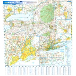 By Globe Turner Globe Turner New York State Wall Map - 25