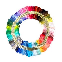 XLSFPY Friendship Bracelet String 50 Skeins Rainbow Color Embroidery Floss Cross Stitch Embroidery Thread Cotton Floss Bracelet Yarn, Craft Floss