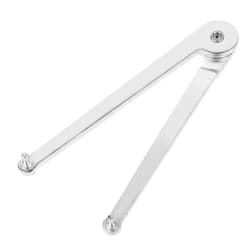 Psyqtsuary Universal Adjustable Angle Grinder Wrench, Pin Spanner Face Spanner Wrench Grinder Wrench Face Spanner Plier for Round Nuts with Drilled Holes Backing Pads Cutting Pipes Hoses Cables Wire, 4mm