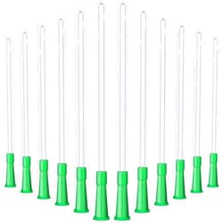 Nuanchu PVC Replacement Tubings Supplies Tubes Kit Clear Replacements Hose with Flexible Rounded End for Smooth Insert (120 Pieces, 14 FR)