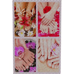 NAILSIGNS.com Salon XXIII Pedicure Flowers Nail Service Sign Advertising Marketing Décor Vertical (Perforated Mesh One Way Vision See-Through Window Mesh Vinyl Sign [Outdoors], 36