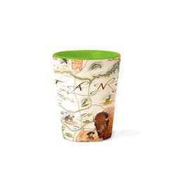 Xplorer Maps Montana State Map Ceramic Shot Glass, BPA-Free - For Office, Home, Gift, Party - Durable and holds 1.5 oz Liquid