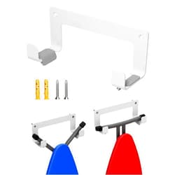 MUSVOH Ironing Board Holder Wall Mount White, Y T Leg Ironing Board Hanger Wall Mount for Laundry Room, Iron Board Hooks for Wall Heavy Duty