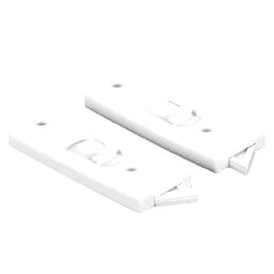 Slide-Co Prime-Line White Vinyl Window Tilt Latch 1-1/4 in. W x 3.375 in. L For Single or Double Aluminum Windows