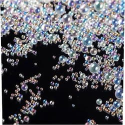 Sorrento Crafts 200G UV Resin Water Droplet Beads AB Transparent No Hole Miniature Bead for DIY Jewelry Making Filler Resin Molds Nail Art Crafts Assorted 0.6 to 3MM