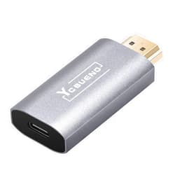 YCBUENO Video Capture Card, 4K HDMI/Male to Type C/Female Full HD 1080P/60fps, HDMI Capture Card for Live Broadcast, DSLR, Video Capture Device for High Definition Acquisition, Gaming, Live Stream