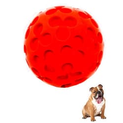 Lucas b Natural Dog Toys Soft Ball Dog Toy for Medium Dogs and Large Breeds Natural Rubber/Latex Complies with Same Safety Standards as Baby Toys Soft Squeaky Indoor Play 3.14