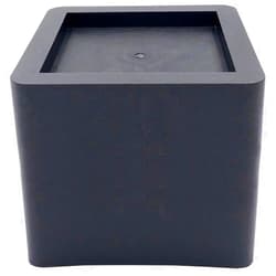 DuraCasa 5 Inch Bed Risers - Fits Huge 5.5 Inch Bed or Furniture Post, Creates an Additional 5 Inches of Height or Storage! Heavy-Duty Table, Chair, Desk or Sofa Riser (4, 5 Inch Black)