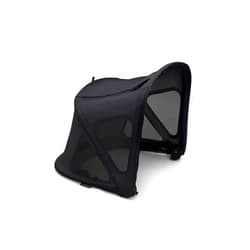 Bugaboo Breezy Sun Canopy, Extendable for Extra Coverage and Optimal Sun Protection, Water Repellent, Compatible with Fox/Cameleon 3/Lynx Strollers (Midnight Black)