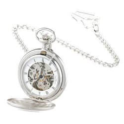 CHARLES-HUBERT PARIS Charles-Hubert, Paris Satin Finish Mechanical Pocket Watch