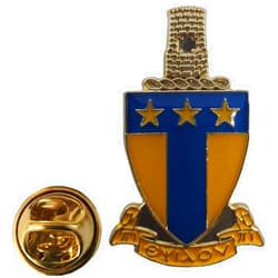 Trade Winds Alpha Tau Omega ATO Shield Crest Motorcycle Bike Hat Cap Lapel Pin