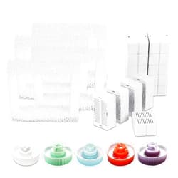 Wonder Creature 16 Packs Cat Fountain Filter for Aurora, Cupcake and 360° Stainless Steel Cat Water Fountain, 16 Carbon Filters & 4 Pre-Filter Sponges, Ceramic Pet Water Dispenser Filters Pack