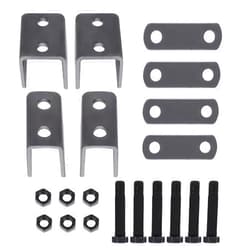 AUTOSwpozo Trailer Single Axle Spring Hanger Kit for Double Eye Spring, Trailer Leaf Spring Single Axle Suspension