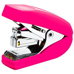 Kokuyo Power Latch Kiss Stapler, Racchikisu, Flat Type, No. 10 Staple, Binding Up to 32 Sheets, Pink, Japan Import (SL-MF55-02P)