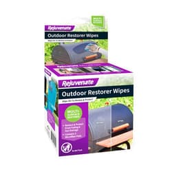 Rejuvenate Outdoor Restorer Wipes, 5 Count, Individually-Wrapped Pre- Saturated Microfiber Wipes Restore Faded and Weathered Surfaces Such As Patio Furniture, Shutters, Siding, Mailboxes And More