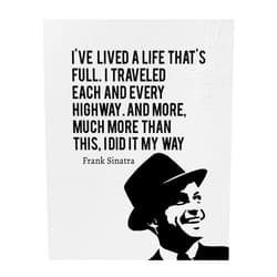 AMERICAN LUXURY GIFTS Frank Sinatra - I Did It My Way - Iconic Song Lyric Wall Art Poster, This Ready to Frame Music Wall Art Decor Print is Good For Music Room, Office, Studio, And Man Cave Room Decor, Unframed - 8 * 10”