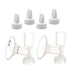 Maymom Non-Insert, One-Piece Medium Flange Kit Compatible with Ameda Purely Yours, Ultra Breastpump (Flange 28mm), with Duckbill; Made by Maymom