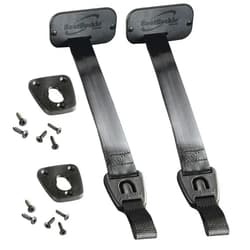BoatBuckle Gunwale/Deck Mount Retractable Rod Tie-Down, 24-Inch Self-Retracting Fishing Rod Holder for Boats